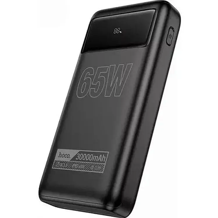 Портативная батарея Hoco DB81 Apollo PD65W 30000 mAh Black - фото 2
