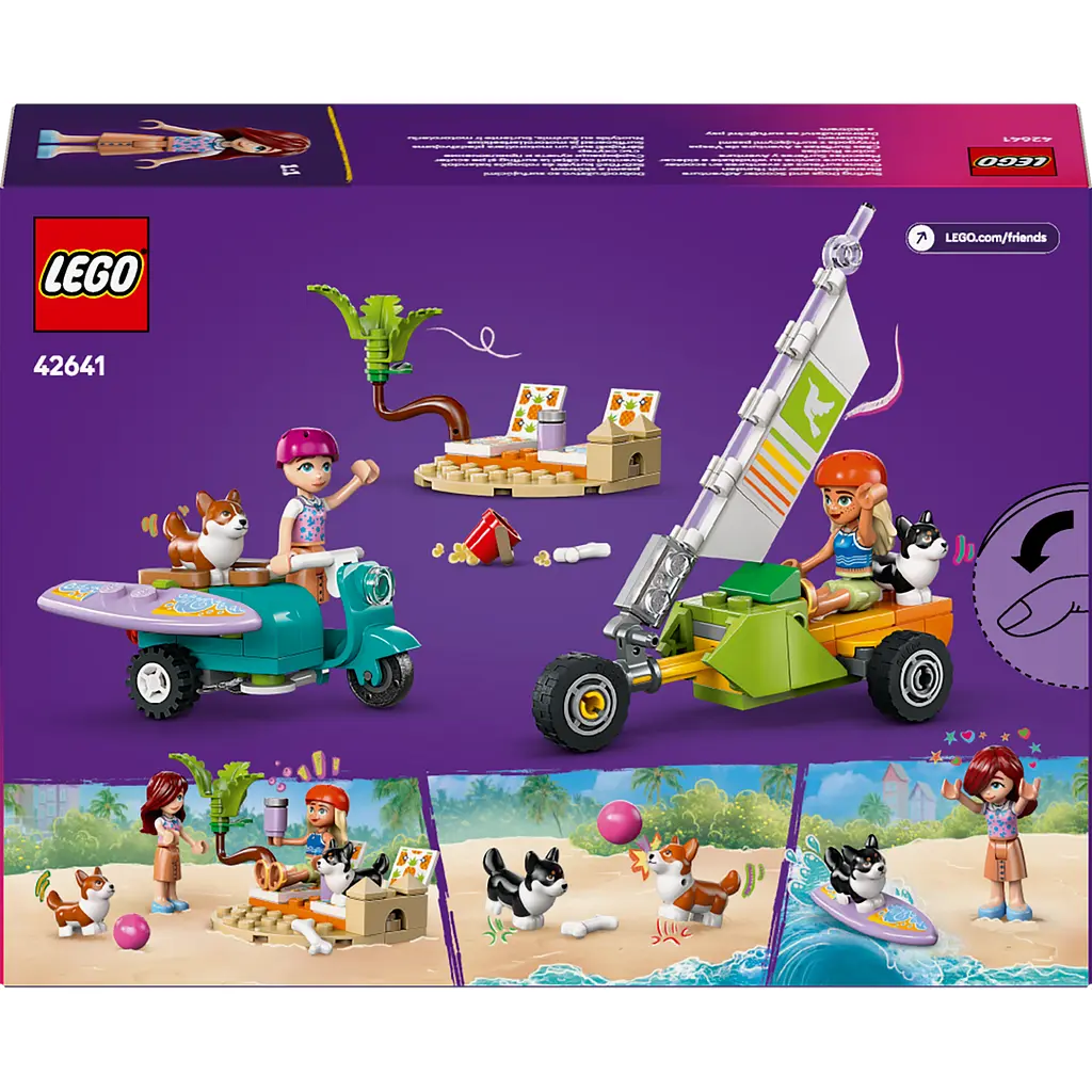 Конструктор LEGO Friends Собачі пригоди на серфі та скутері 113 деталей (42641 - фото 2