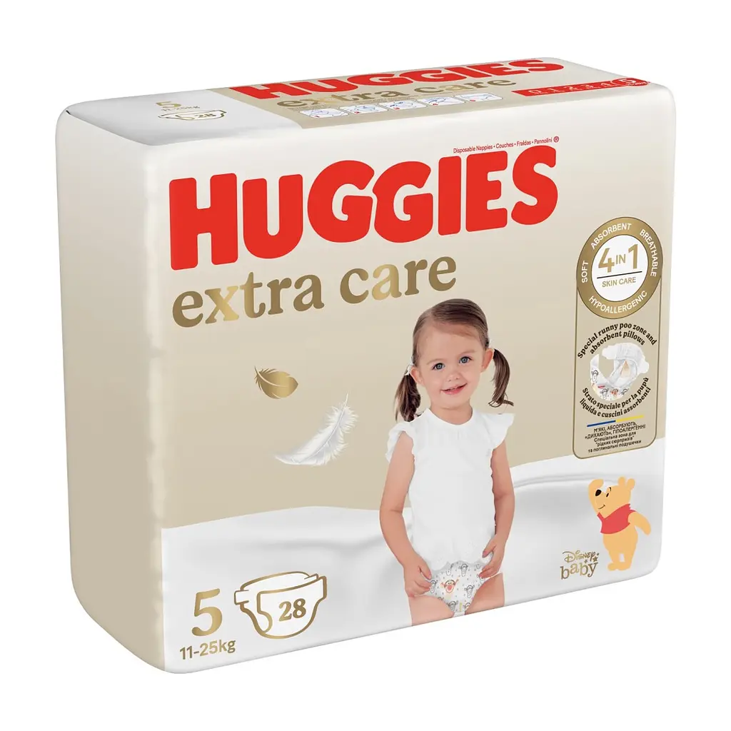 Подгузники Huggies Extra Care Size 5 (11-25 кг) 28 шт (5029053583150) - фото 3