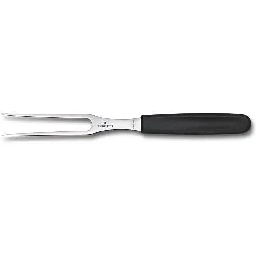 Кухонна виделка Victorinox Carving Flat 15см з чорн. ручкою - фото 2