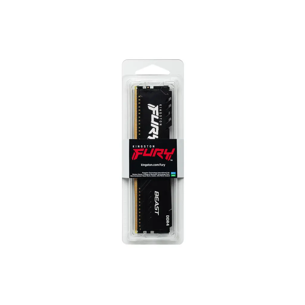 Модуль пам'яті для комп'ютера DDR4 16GB 3600 MHz Fury Beast Black Kingston Fury (ex.HyperX) (KF436C18BB/16) - фото 6