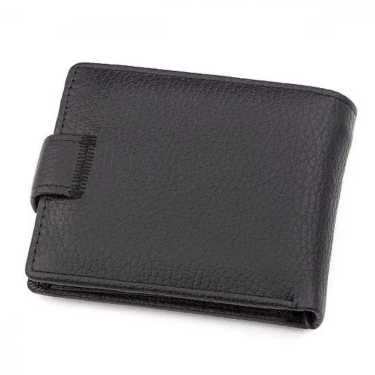 Чоловічий гаманець ST Leather 18316 (ST114) чорний шкіряний - фото 4
