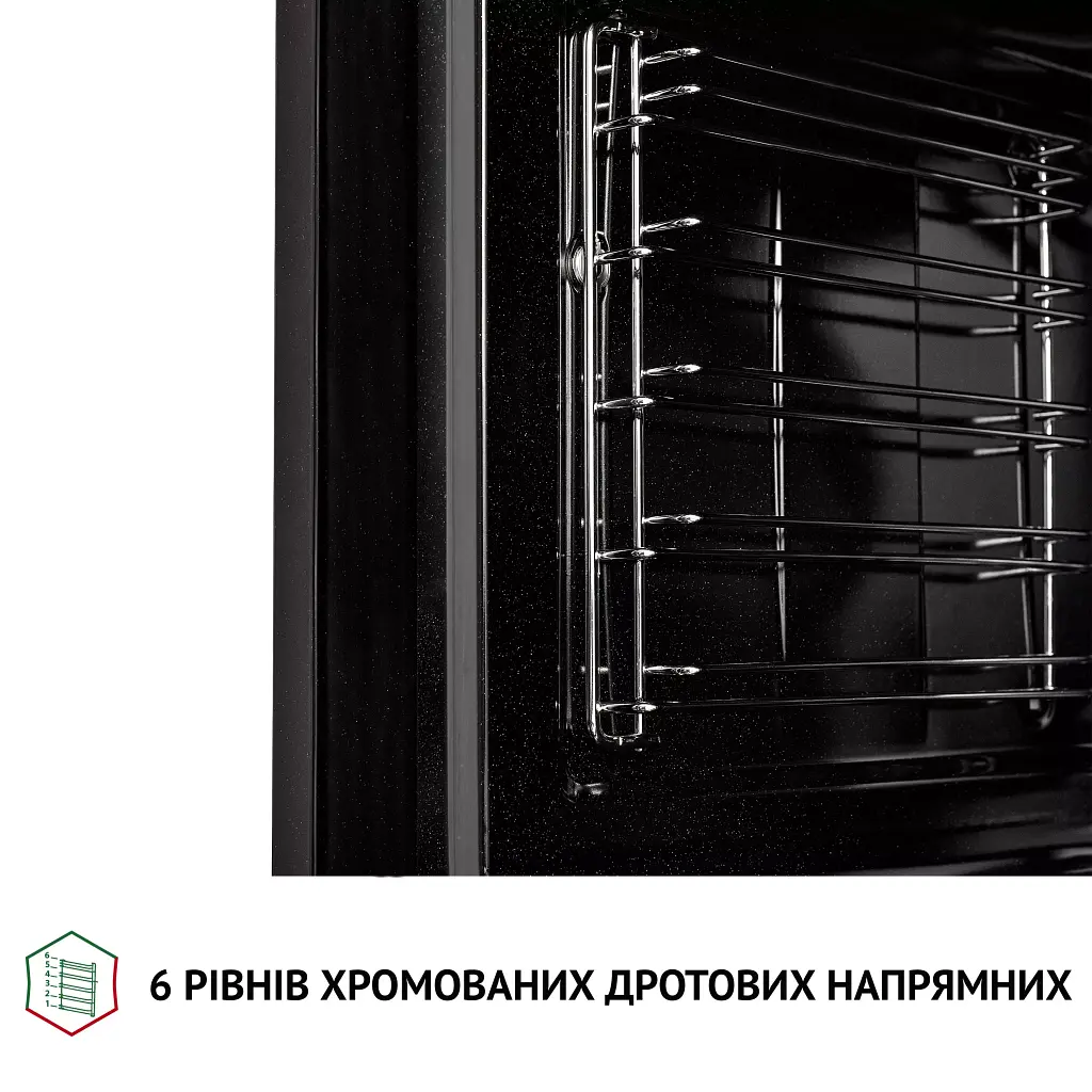 Духова шафа електрична Perfelli Diamond 6D8L Inox - фото 9