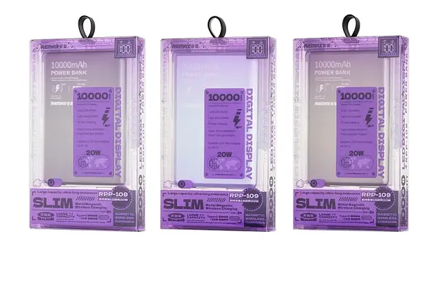 Портативна батарея Remax RPP-109 10000mAh 20W Metal MagSafe Power Bank Blue - фото 2