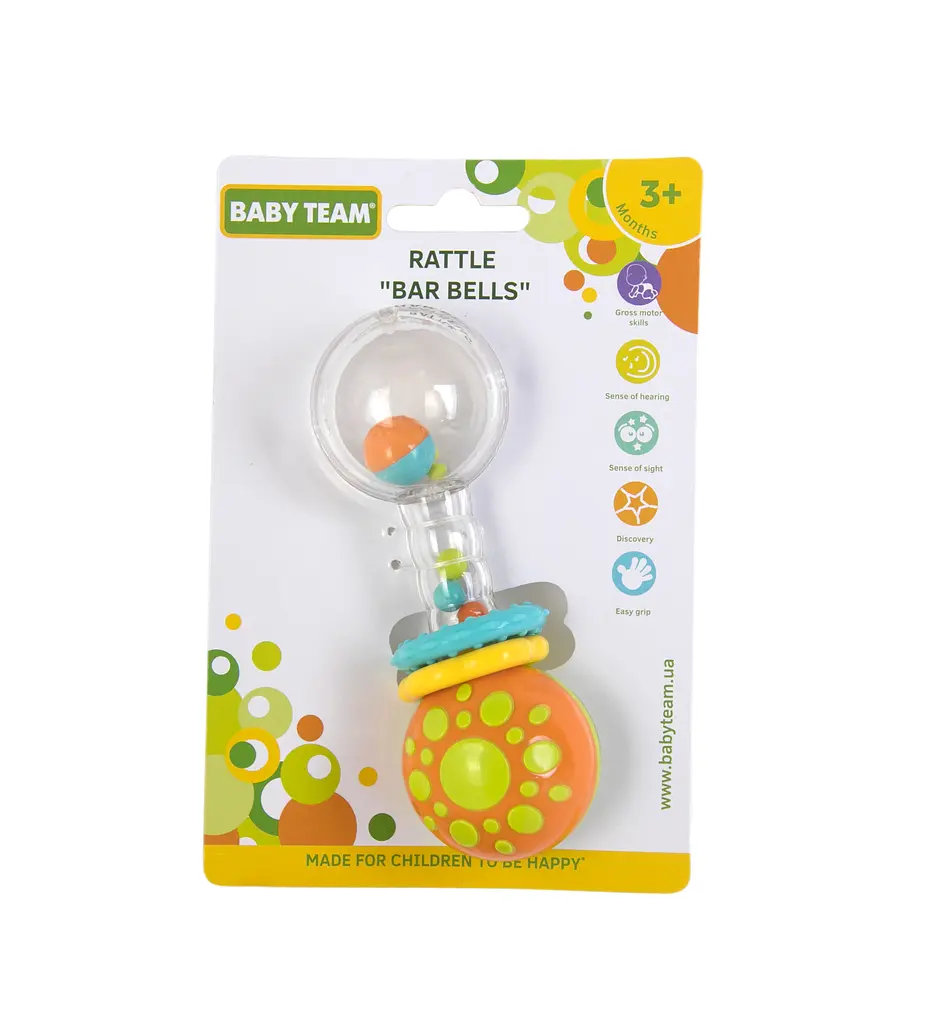 Іграшка-брязкальце Baby Team Гантелька (8443) - фото 2