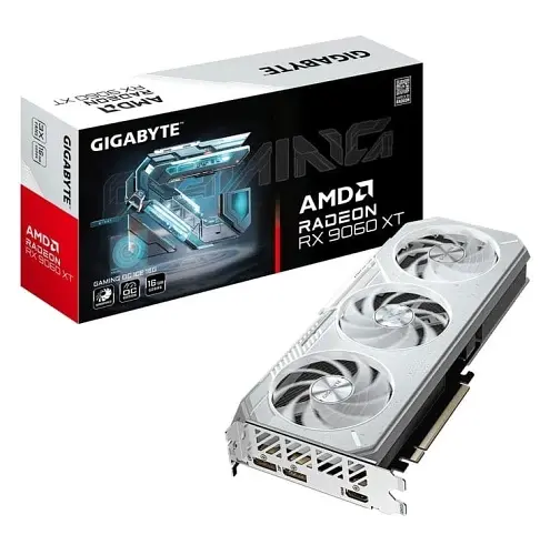 Відеокарта Radeon RX 9060 XT, Gigabyte, GAMING OC ICE (White Edition), 16Gb GDDR6, 128-bit, HDMI/2xDP, 3320/20000 MHz, 8-pin (GV-R906XGAMINGOCICE-16GD) - фото 5