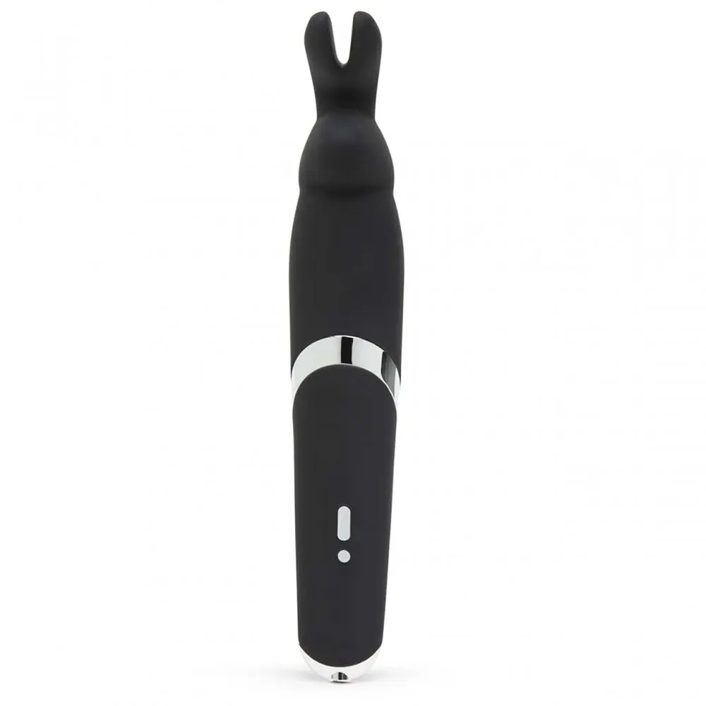 Вібратор Happy Rabbit Rechargeable Wand Vibrator -мікрофон з кролячими вушками, 26.6х4.6 см - фото 3