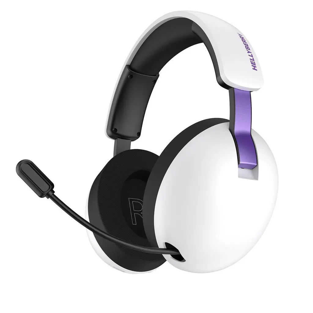 Bluetooth-гарнiтура Hator Hellyberry HH30 Wireless Білий/Фіолетовий (HH30_wireless_WV)