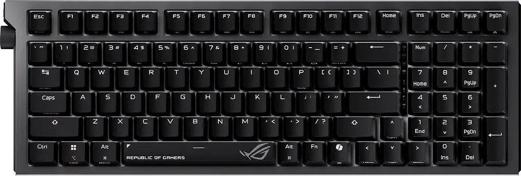 Клавіатура ASUS ROG Strix Morph 96 Wireless NX Snow V2 UKR Black (90MP04IF-BKMA03) - фото 6