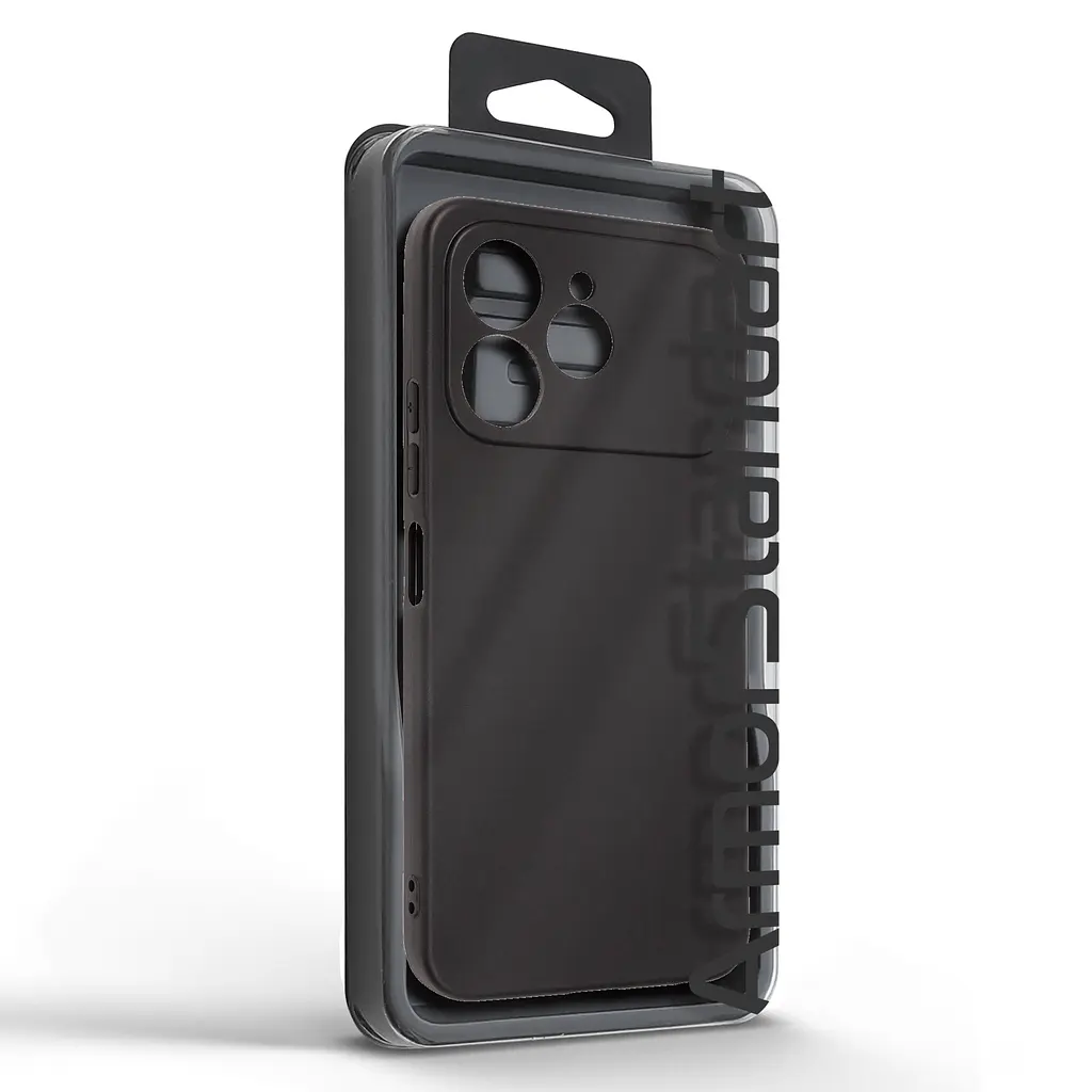 Чехол-накладка для смартфона TECNO Spark 40 4G противоударный, силиконовый, термополиуретановый (ТПУ), с защитой камеры и корпуса, черный, защита всего корпуса, ArmorStandart (ARM87257) - фото 5