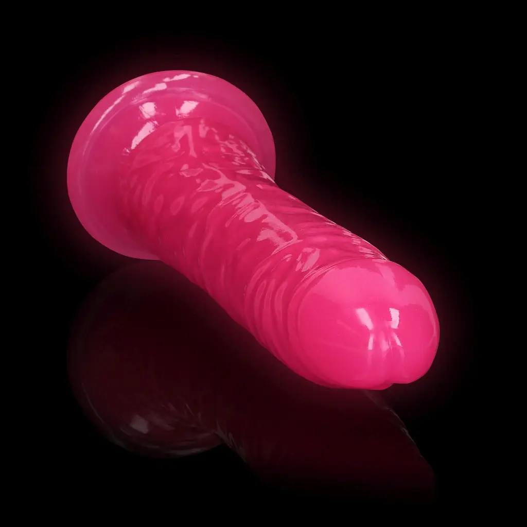 Фалоімітатор RealRock Slim Realistic 9'', 25 см (рожевий) - фото 4