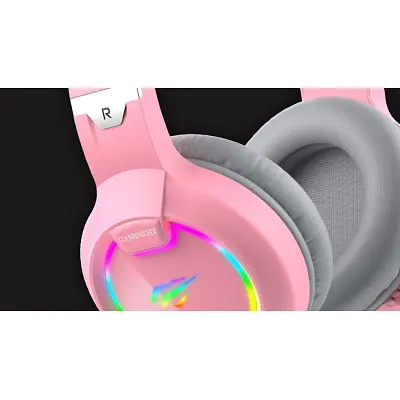 Наушники Havit HV-H2233d Cat Pink (HV-H2233d) - фото 8