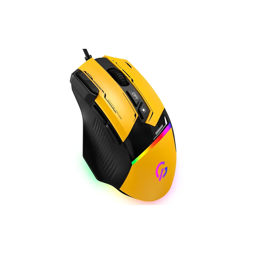 Мишка GamePro GM300Y USB Yellow/Black (GM300Y) - фото 2