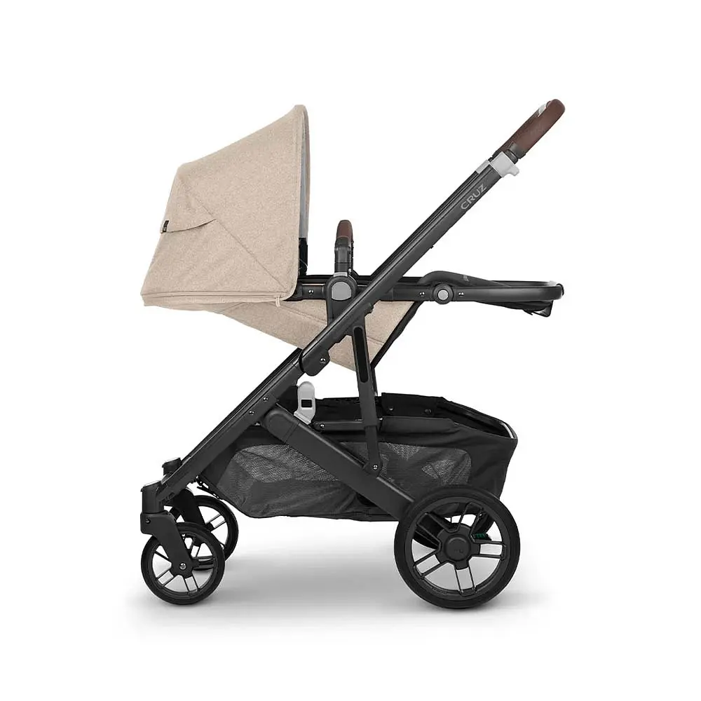 Прогулянкова коляска Uppababy Cruz V2 - LIAM +люлька Uppababy Carrycot-Stella Grey Brushed Melange Silver Frame - фото 5