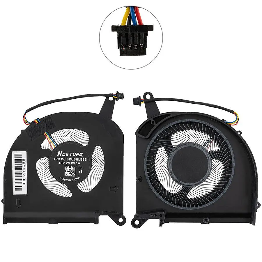 Вентилятор для ноутбуку GIGABYTE (AERO 15 15G 15P) GPU 12V (10 мм)