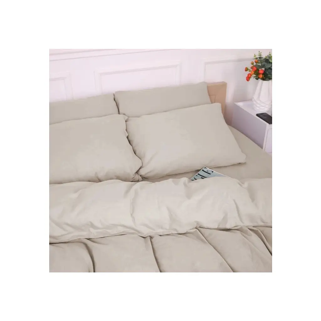 Постільна білизна MirSon 004 Cappuchino Фланель 2 x 160 x 220 Сімейний Євро (2200009649240) - фото 5