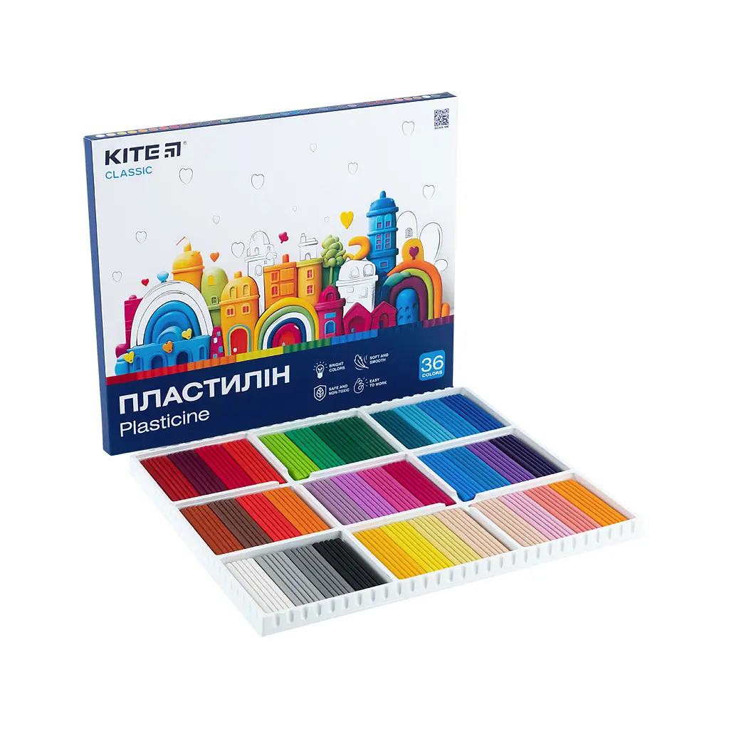 Пластилін Kite Classic 36 кольорів, 720 г (K-078) - фото 2