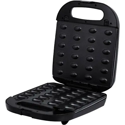 Мультимейкер Liberton LSM-5107, Black/Silver, 1400W, 4в1 гриль, трикутні сендвічі 4шт, бельгійські вафлі 2шт, горішки 12шт, антипригарне покриття, індикатор живлення та готовності, автоматичний контроль температури - фото 5
