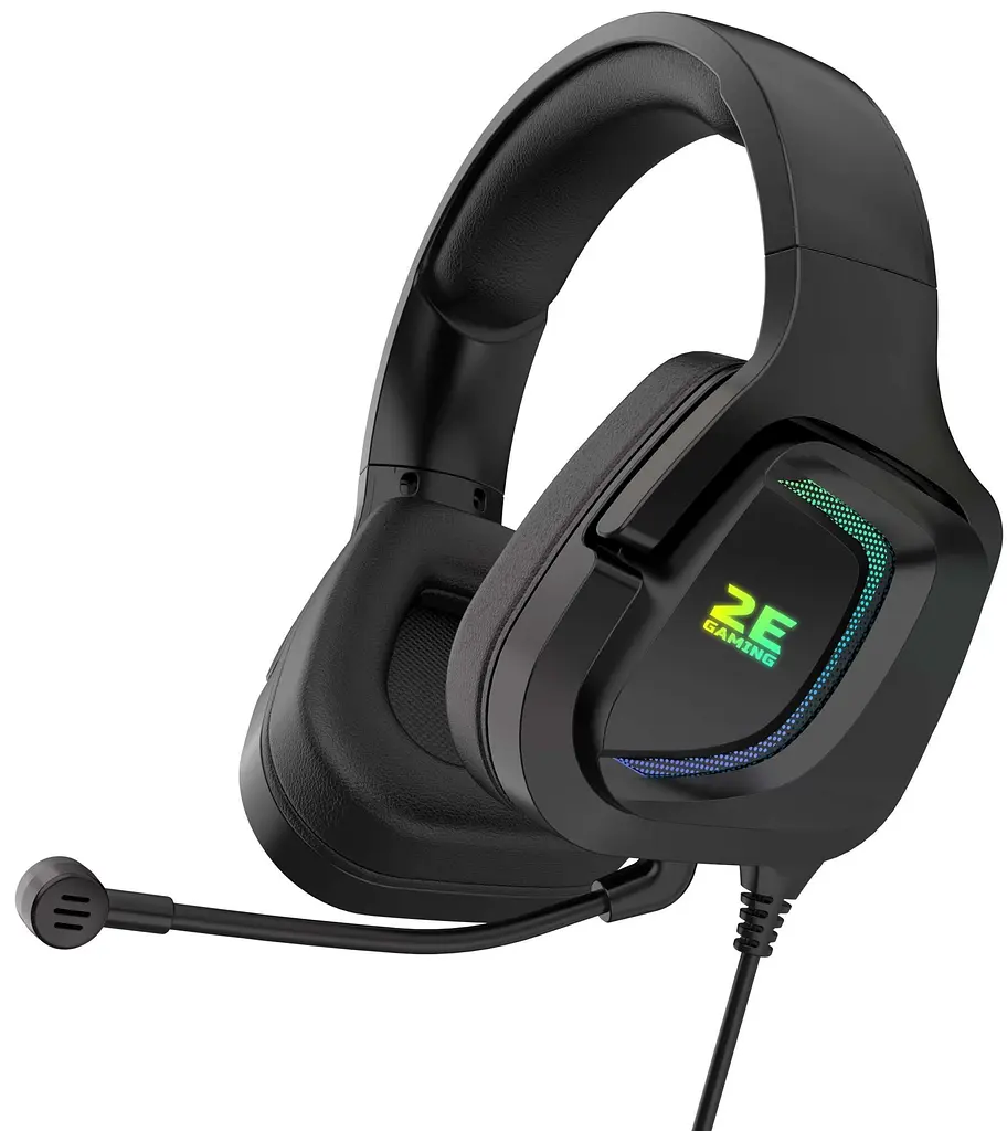 Ігрова гарнітура 2E Gaming HG340 RGB 3.5mm Black (2E-HG340BK)
