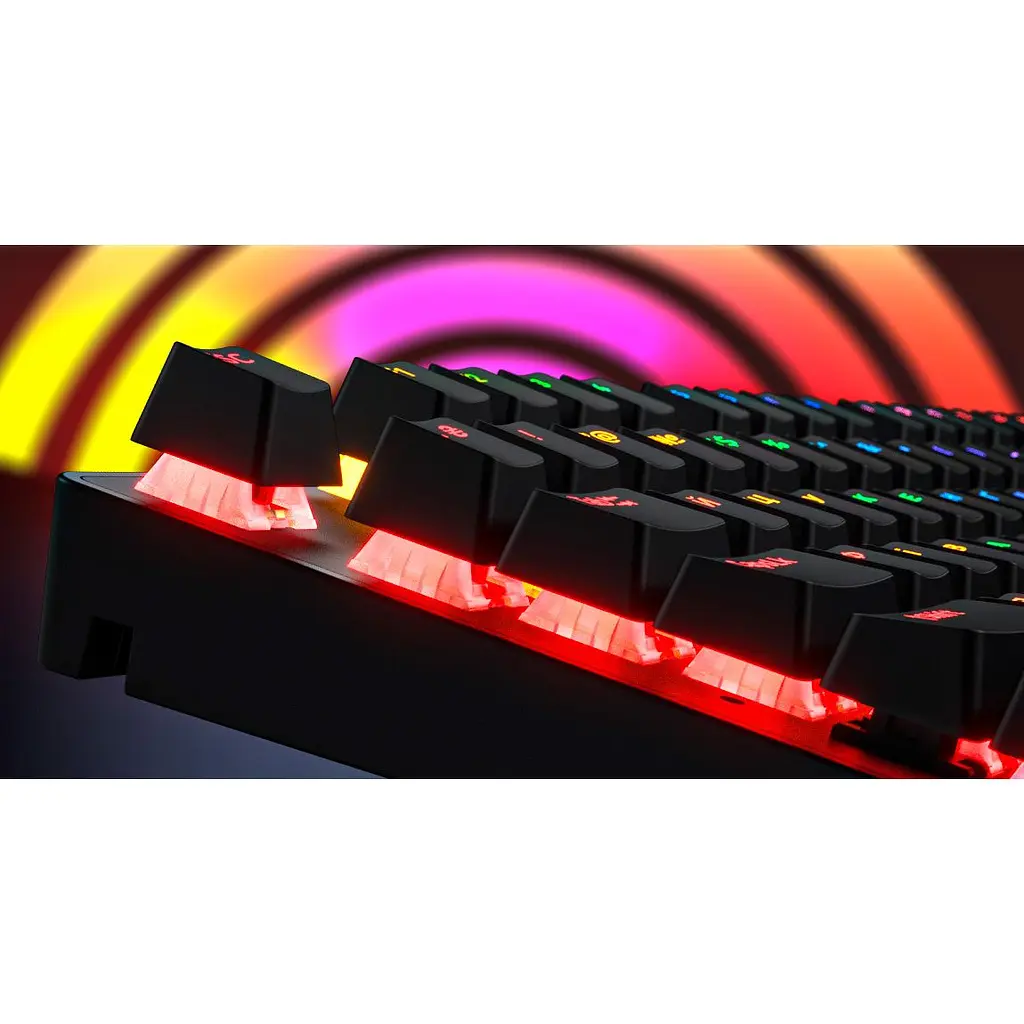 Клавиатура Hator Icefall Mecha Rainbow USB Black (HTK104UA) [136479] - фото 12