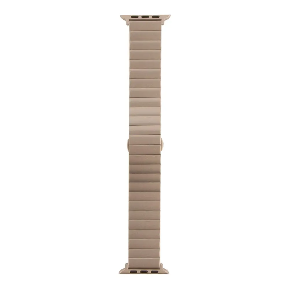 Ремінець No Brand Metal Link Apple Watch 49/Apple Watch 45/Apple Watch 44/Apple Watch 42mm Starlight (37192_3610704) - фото 2