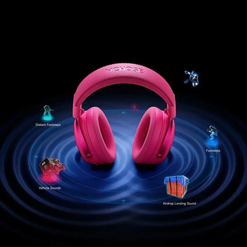 Игровая гарнитура MCHOSE X9 Wireless (MC-X9-3) Rose Red (G-000003853) - фото 8