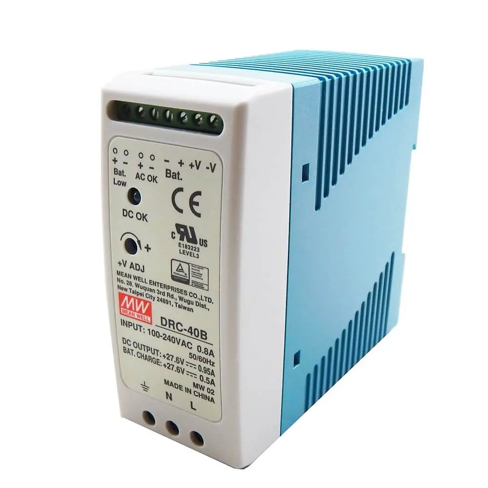 Блок живлення з функцією UPS DRC-40B Mean Well на DIN-рейку (43-00530) - фото 4
