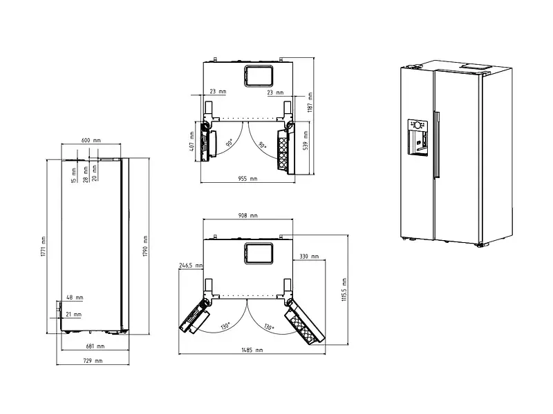 Холодильник з морозильною камерою Beko GN163140SN - фото 9