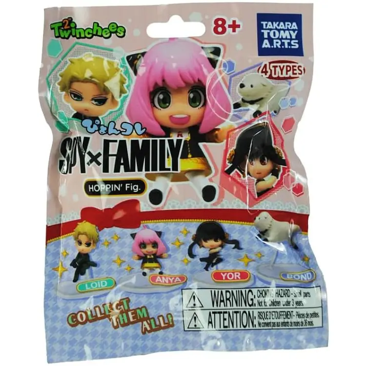 Колекційна стрибаюча фігурка-сюрприз Tomy Spy&Family Twinchees (124651)