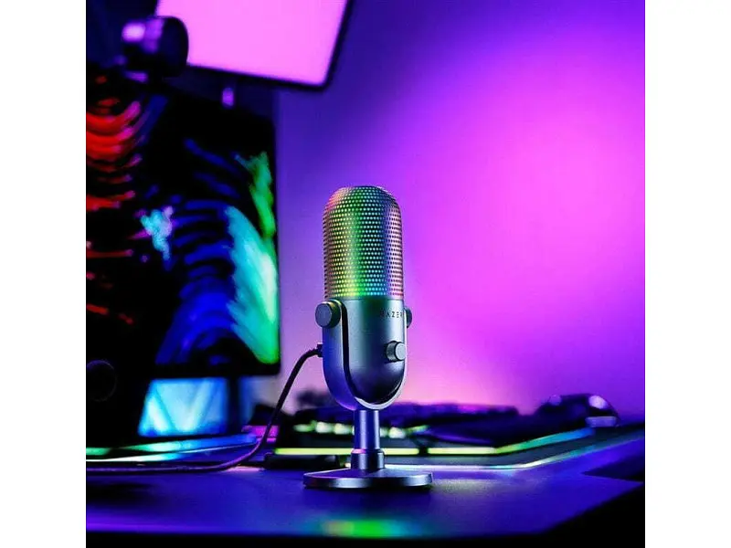 Мікрофон для ПК/ для стрімінгу, подкастів Razer Seiren V3 Chroma Black (RZ19-05060100-R3M1) - фото 5