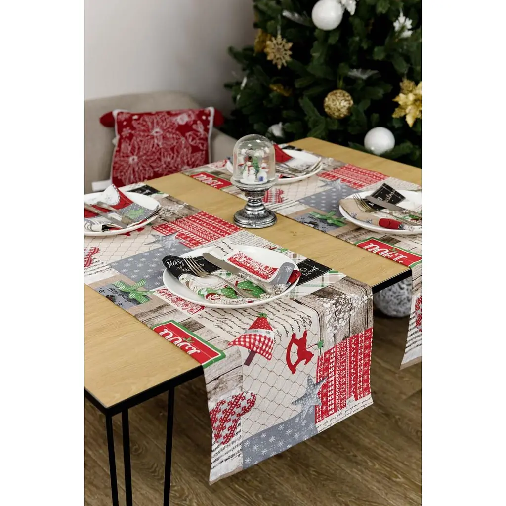 Ранер Прованс Merry Christmas гобеленовий 140x40 см (31476) - фото 4
