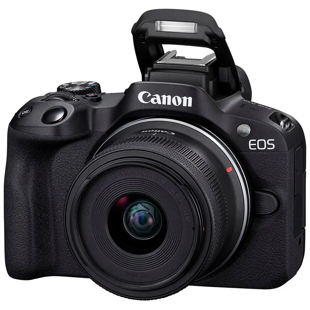 Цифровий фотоапарат Canon EOS R50 + RF-S 18-45 IS STM Black Creator Kit (5811C036) - фото 5