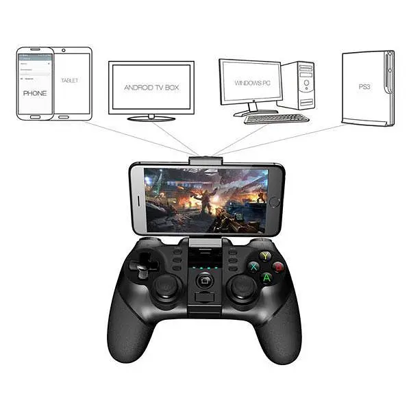 Джойстик ігровий геймпад для телефону Terios T-6 Bluetooth Gamepad для PC/PS3/iOS/Android чорний - фото 5