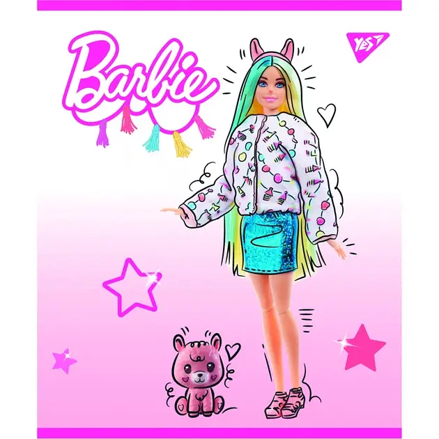 Набір зошитів Yes Barbie А5 в лінійку 12 аркушів 10 шт. (766803) - фото 5