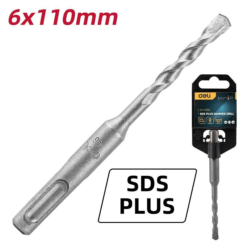 Бур Sds Plus D6 x 110 мм Deli EDH-Y06110 - фото 3