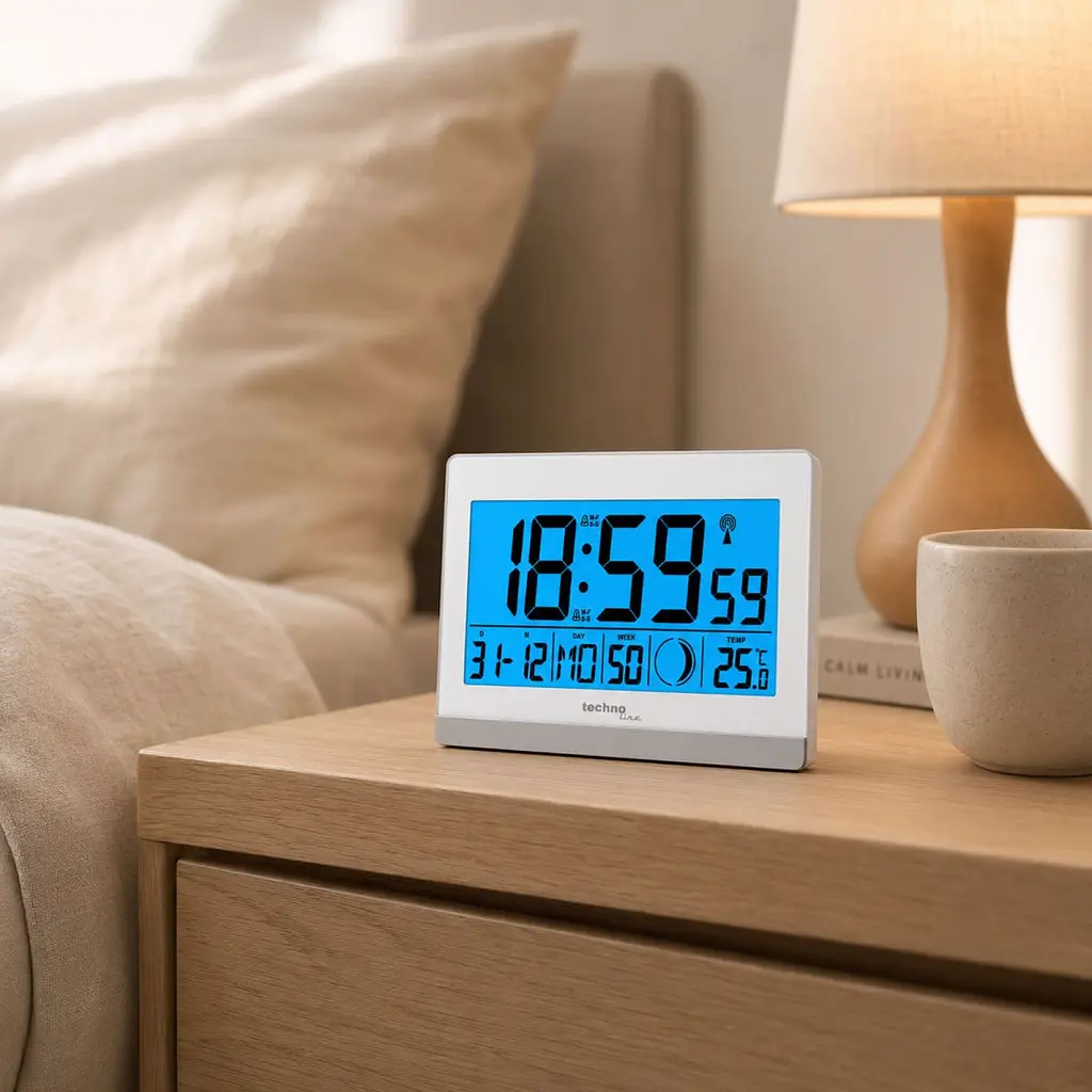 Годинник настільний Technoline WS8056 White/Silver (WS8056) - фото 2