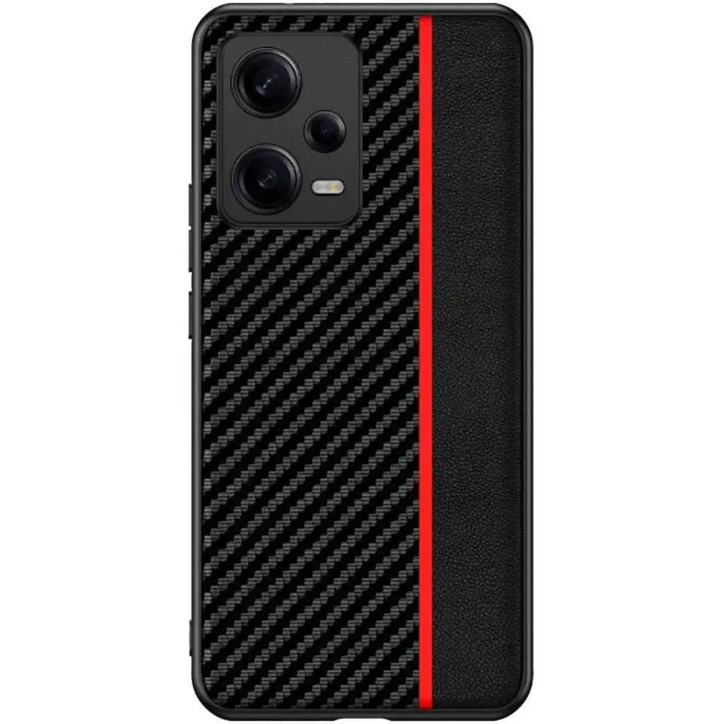 Чехол накладка Primolux CFC для Xiaomi Redmi Note 12 Pro 5G Black&Red - фото 2