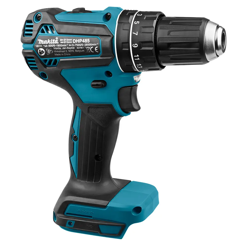 Шурупокрут з ударом акумуляторний Makita DHP485Z (50 Нм, 1.5-13 мм, BL, LXT, без акумуляторів та зарядного пристрою) - фото 5