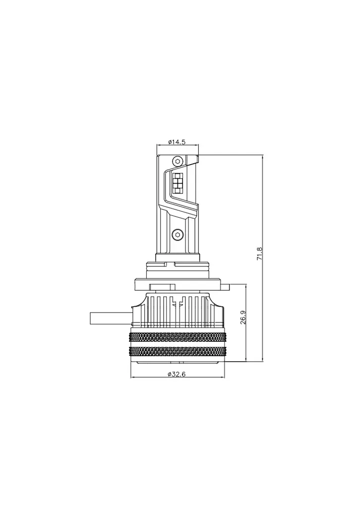 Комплект світлодіодних ламп Infolight S4 9005 65W - фото 2