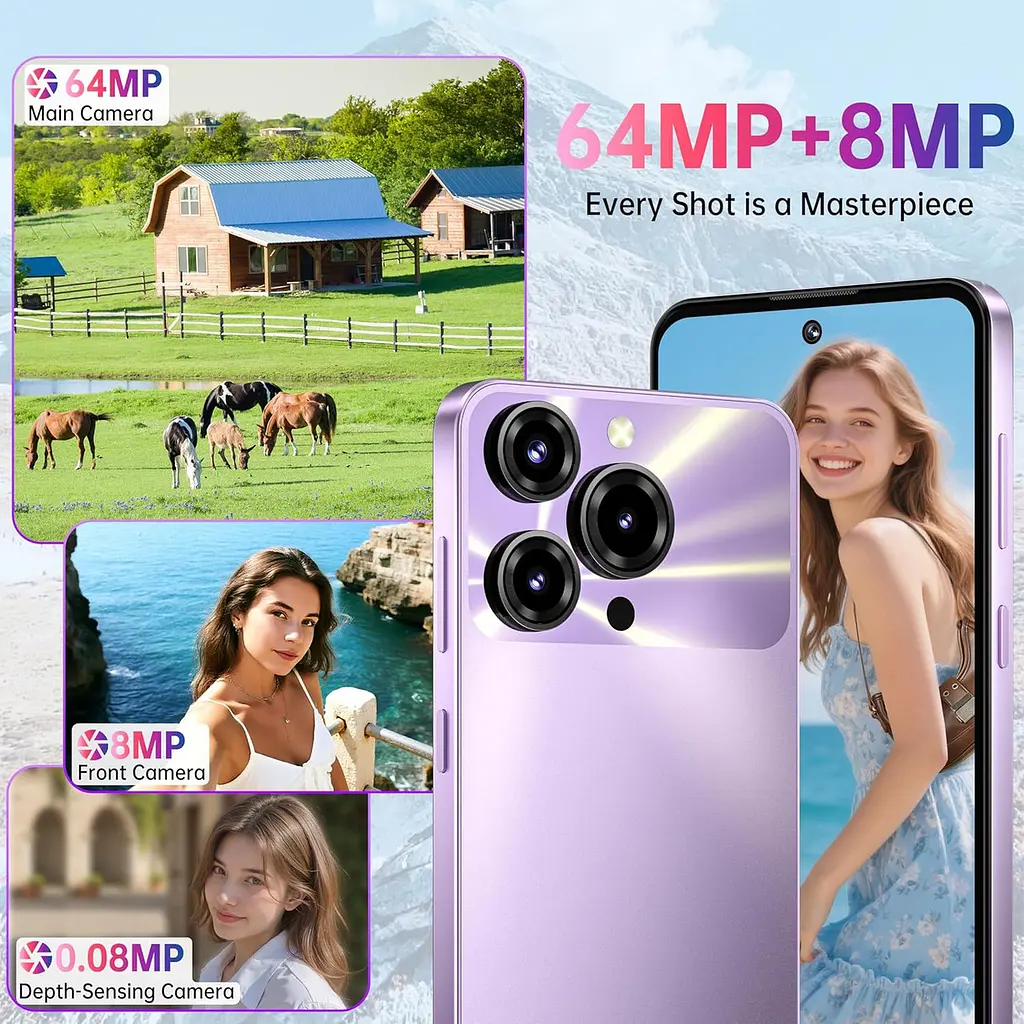 Смартфон Oukitel C69 7.2 HD+ /8GB/512GB/ T606 /6000mAh/ 64+8Мп/ NFC Фіолетовий - фото 6