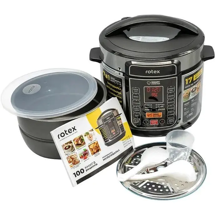 Мультиварка-скороварка Rotex REPC72-B - фото 2