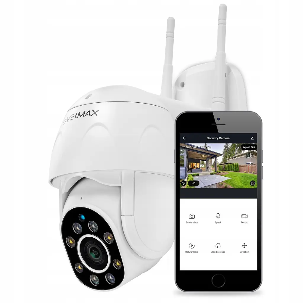 Вулична поворотна IP-камера відеоспостереження Overmax Camspot 4.9 FULL HD WiFi - фото 2