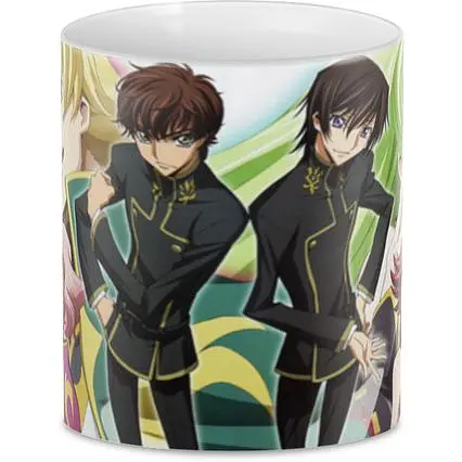 Кружка GeekLand Код Гиас Code Geass Лелуш Ламперуж с другими героями 330 мл белая - фото 2