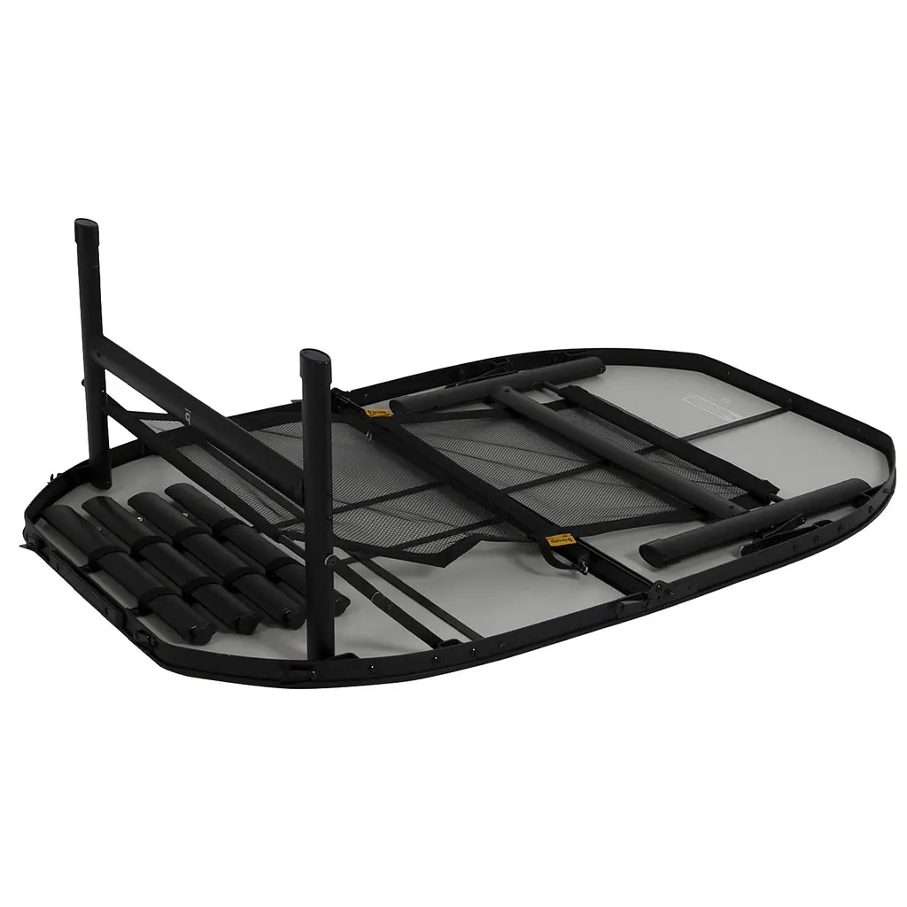 Складний стіл Bo-Camp Northgate Oval 120x80 cm Black/Grey (1404187), Сірий - фото 5