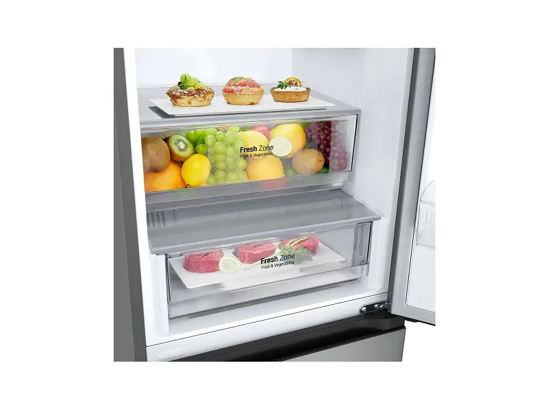 Холодильник з морозильною камерою LG GC-B509FNMW - фото 3