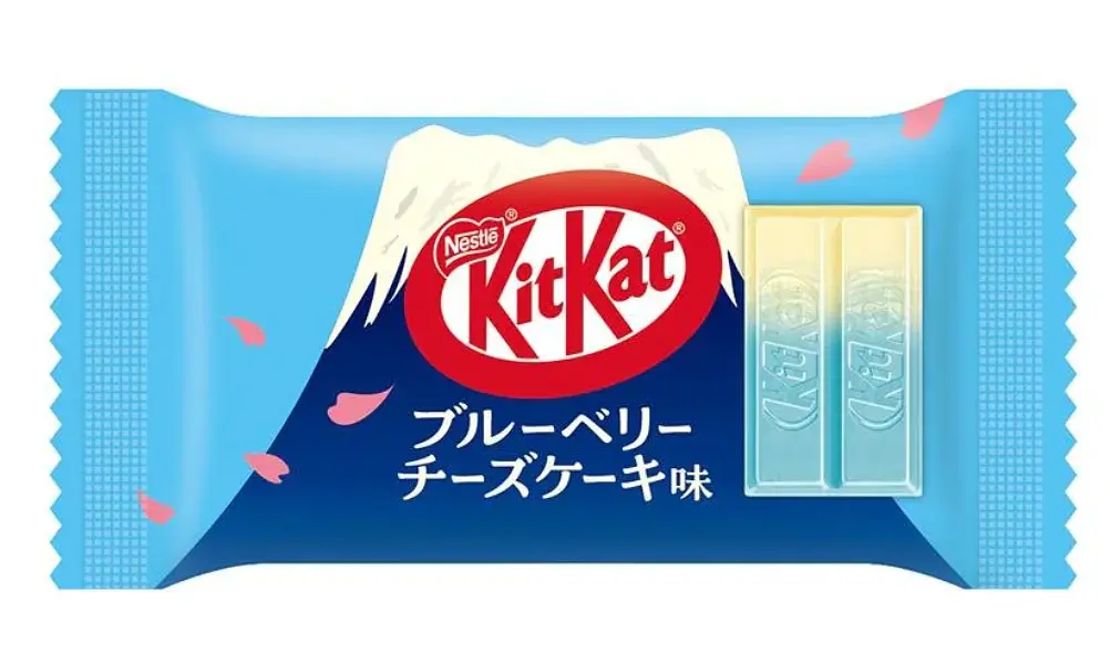 Шоколадні міні батончики KitKat Fuji Blueberry Cheesecake 9шт, 180г - фото 4