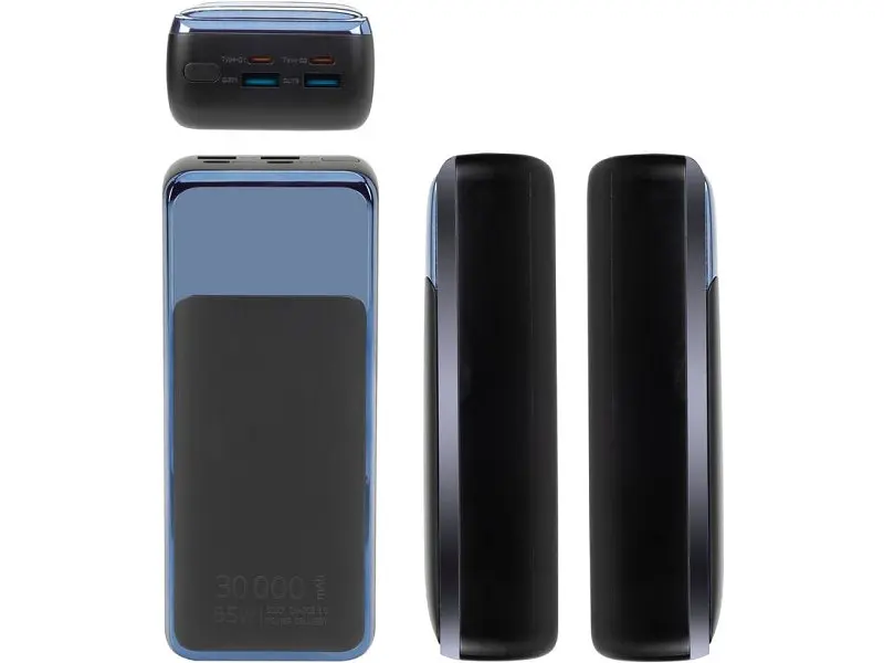 Зовнішній акумулятор (Power Bank) RIVACASE 30000mAh 65W Black (VA1080) - фото 5
