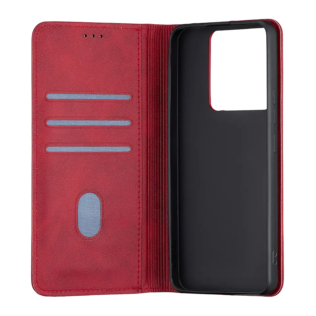 Чохол-книжка Premium Xiaomi Redmi Note 13 Pro 5G/Poco X6 5G Dark Red - фото 2