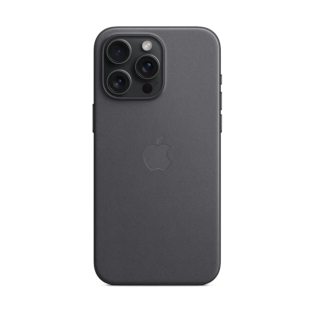 Чехол для Apple iPhone 15 Pro Max, FineWoven Case with MagSafe, черный, защитная накладка из материала FineWoven, противоударный, для iPhone, защита всего корпуса, поддержка беспроводной зарядки и MagSafe, (ARM71987) - фото 6