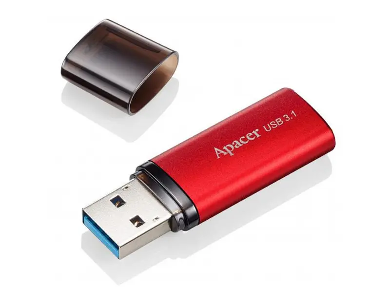 USB флеш накопичувач Apacer 64 GB AH25B USB 3.1 Red (AP64GAH25BR-1) - фото 3